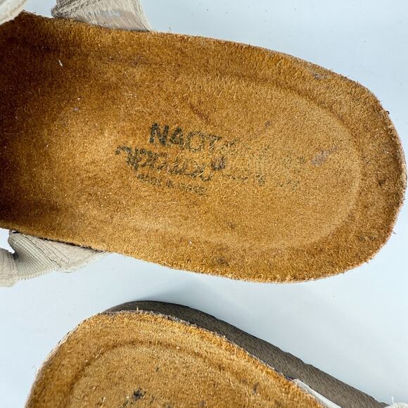 Naot Sandy Sandals Women's 10 41 Leather Floral Rhinestone Slip On Wedge Comfort - Picture 7 of 11